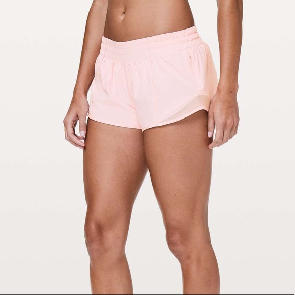 SOLD! Lululemon Dusty Pink Hotty Hot Shorts - Picture 2 of 5
